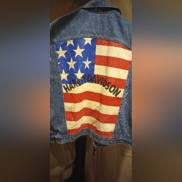 ⭐ Harley Davidson NWT 80s style vest - Picture 3 of 6